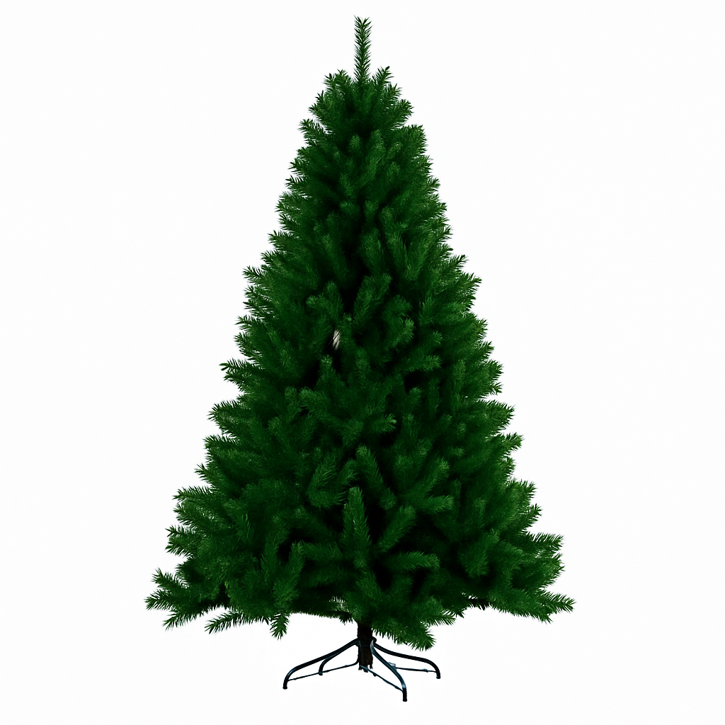 Árvore de Natal Verde 120cm/150cm/180cm com Galhos - Decoração de Natal em Pinheiro Premium