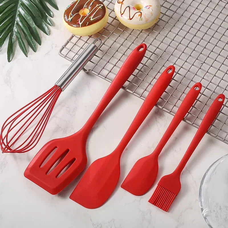 Conjunto de Utensílios de Cozinha Antiaderente de Silicone