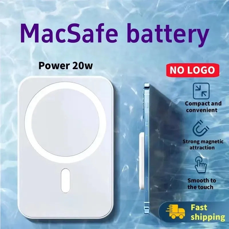 Carregador Power Bank Portátil Indução Para Iphone